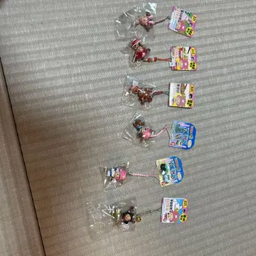 홋카이도 한정 라멘 캐릭터 키링 6개 세트