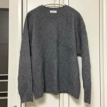 MARW YAK 크루넥 니트 다크 그레이 야크