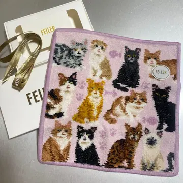 페이러 고양이 미사용 새상품 마이 큐트 키튼 손수건