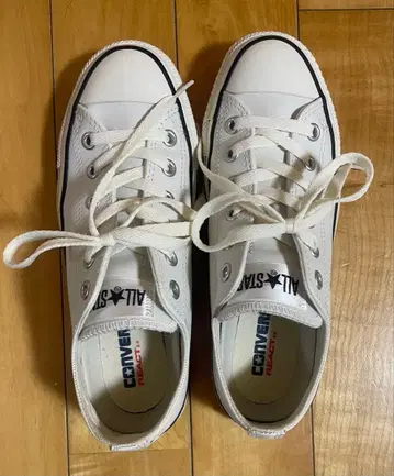 컨버스 올스타 가죽 로우컷 화이트