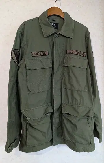 ILL'S 밀리터리 자켓 LARGE
