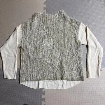 GALLARDAGALANTE 퍼 느낌 긴팔 니트 베이지 프리 사이즈