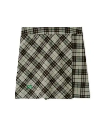 FURFUR 로고 자수 랩 스타일 스커트 쇼츠