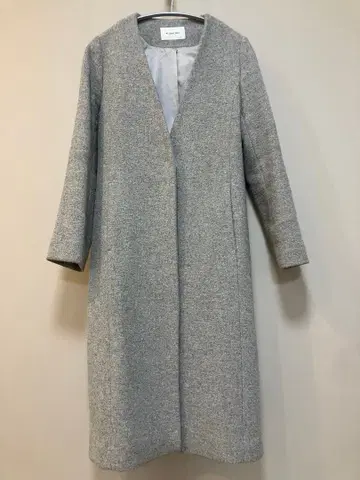 BLANCHIC V넥 롱 코트