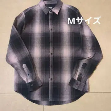 SHAKA WEAR 체크 무늬 긴팔 플란넬 셔츠 M 사이즈