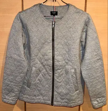 BEAMS 그레이 퀼팅 자켓 S