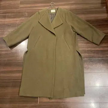 IENA 올리브 그린 롱 코트