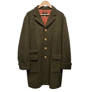 Dry Bones/Plaid Semi-chesterfield Coat