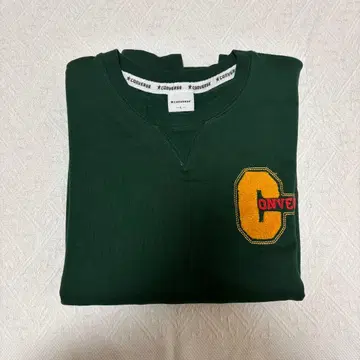 CONVERSE 다크 그린 맨투맨