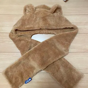 더피 후드 부착 머플러 모자 디즈니