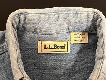 80s 빈티지 LL Bean 옥스퍼드 데님 셔츠 레어 캐나다제