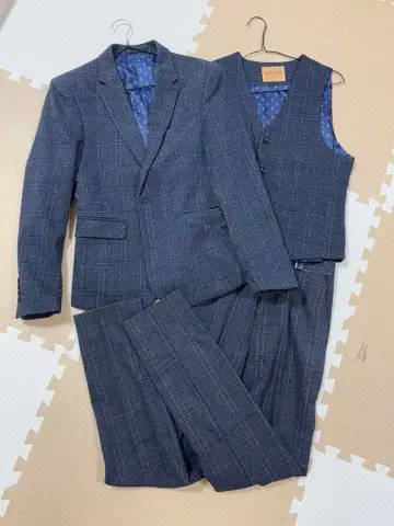 [ 컨디션 최상 ] ASAKUSAIREN 수트 쓰리피스 네이비