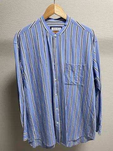 MAISON SPECIAL 색스 스트라이프 셔츠 46