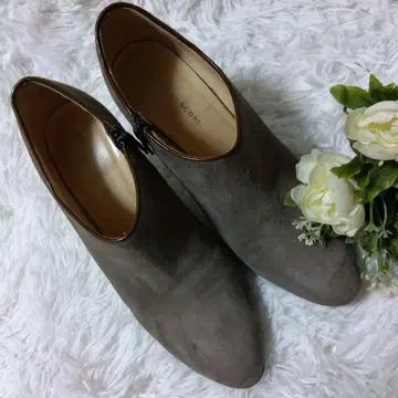 FABIO RUSCONI 스웨이드 부티 37 베이지