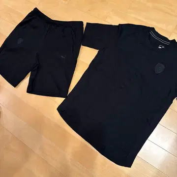 PUMA 페라리 콜라보 티셔츠 하프 팬츠 세트
