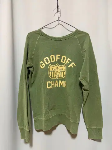 MIXTA GOOFOFF CHAMP 맨투맨 트레이닝복 그린