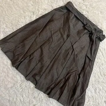 KUMIKYOKU 플리츠 스커트 차콜 그레이 1 일본제