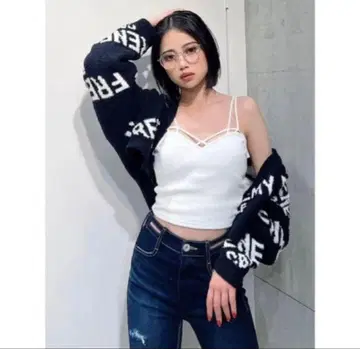 GYDA FRENEMY 니트 가디건 블랙