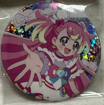 큐어 원더풀 이누카이 코무기 부르주라 홀로그램 캔뱃지 완프리