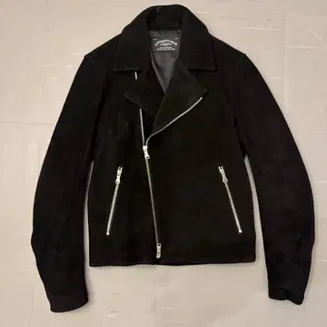 유나이티드 애로우즈 블랙 스웨이드 더블 라이더 자켓