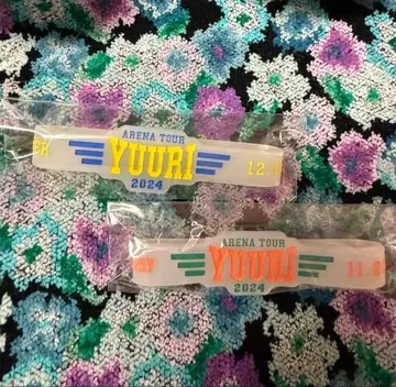 유리 아레나 투어 러버 밴드 회장 한정판 도쿄 치바 2점