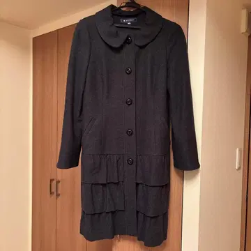 MS GRACY 프릴 부착 롱 코트 38