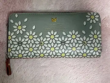 베베다얀 데이지 꽃 장지갑 그레이