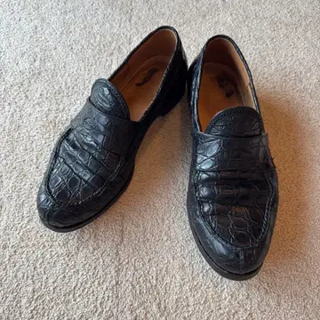 [ F.LLI Giacometti ] 자코메티 크로커다일 로퍼 43