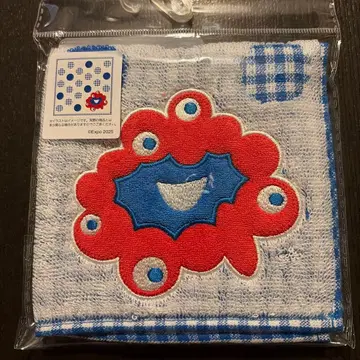 EXPO2025 미야쿠미야쿠 자카드 미니 타월 스마일 블루