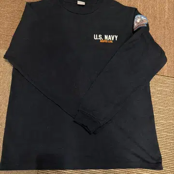 AVIREX U.S. NAVY TOP GUN 긴팔 티셔츠 XL