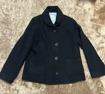 NIMES 울 자켓 BLACK 코트 블랙