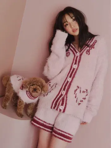 젤라또피케 가디건 숏팬츠 세트