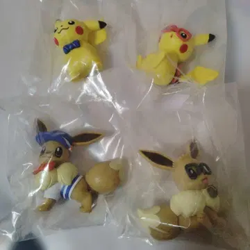 포켓몬 Let's Go! 피카츄 이브이 스탠드 피규어 4종