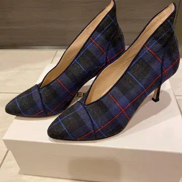 NEBULONI E. KILT-4 네이비 체크 36.5