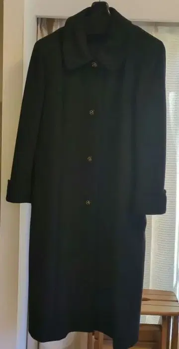 레리안 캐시미어 100% 롱 코트 블랙 9호 미사용