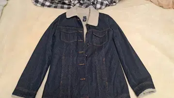 GAP 데님 자켓 플리스 옷깃
