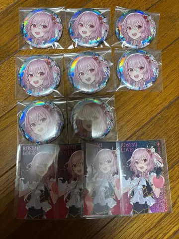 니지페스 2025 OVERTURE 캔뱃지 로제미 라블록 카드