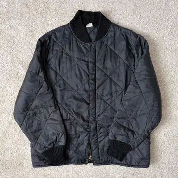 90s usa제 블랙 퀼팅 자켓