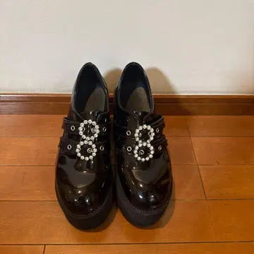 bubbles 버블스 더블 버클 통굽 신발 블랙