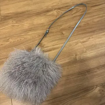 CASTELLARI 그레이 퍼 숄더백