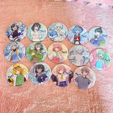 메메마을 POPUP 스토어 등신 캔뱃지 14개 컴플리트 세트