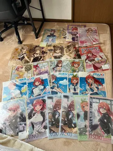 5등분의 신부 클리어 포스터 세트 캬라토 복권 24장 (키세코이 1장)