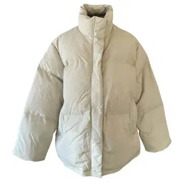 [택 포함 새상품] Ungrid 미들 기장 루즈 실루엣 다운 아이보리 M