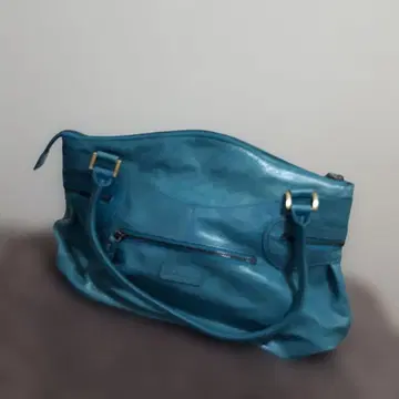 Dakota 파랑 가죽 핸드백