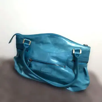 Dakota 파랑 가죽 핸드백