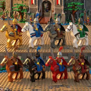 레고 호환 말 8체 기승 세트 인형 미니 피규어 완구 선물
