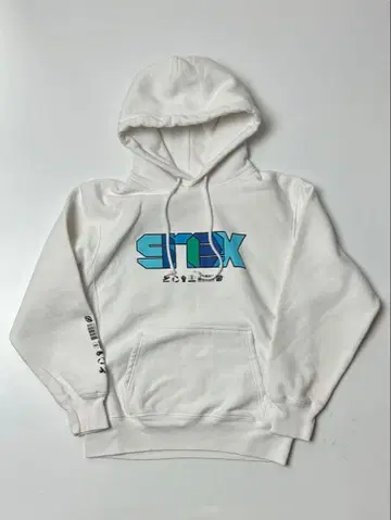 Snex 화이트 후드티 풀오버 M 사이즈