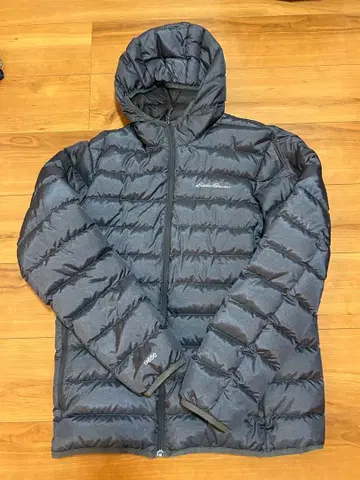Eddie Bauer 다크 그레이 다운 자켓