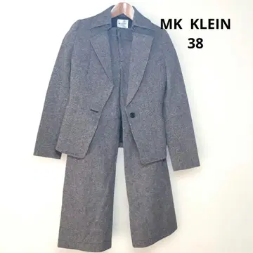 MK KLEIN 그레이 울 혼방 테일러드 수트 셋업