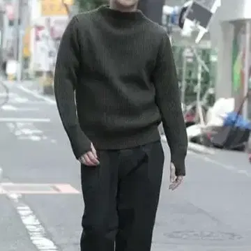 안데르센 안데르센 5GG 쿨 넥 헌팅 그린 S 사이즈